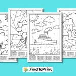 Free Color by Number Printables