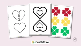 Heart Template Printables for DIY Crafts