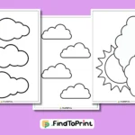 Free Cloud Template Printables for Crafts & Decor